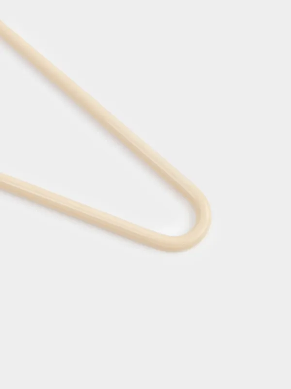 Вешалка-плечики для брюк/юбок, 36 см, 3 шт, металл с покрытием, бежевая, Colorful house, image-2