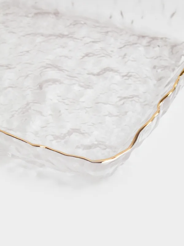 Блюдо, 15х15 см, с золотистым кантом, Nautilus gold, image-6