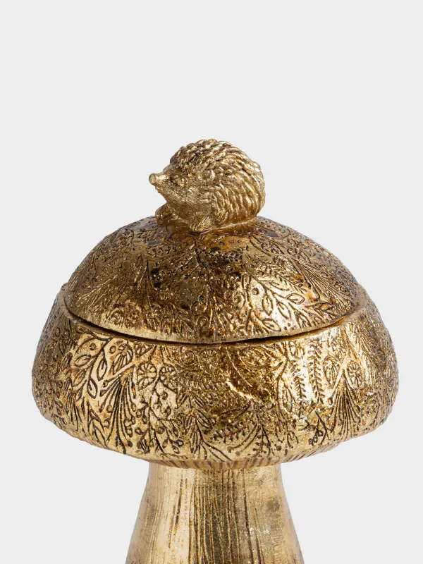 Емкость для хранения, 12х19 см, Гриб и еж, Fungi gold, image-1