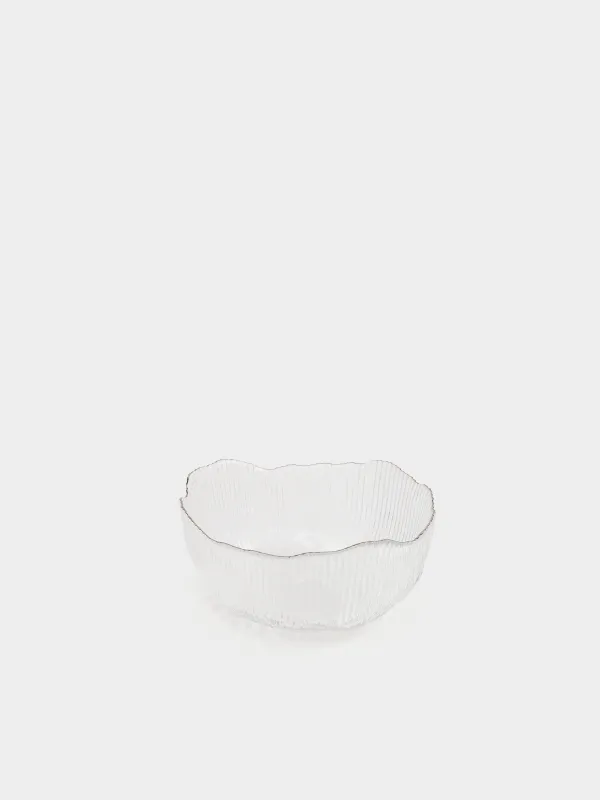 Салатник, 17х8 см, с серебристым кантом, Argos silver, image-1
