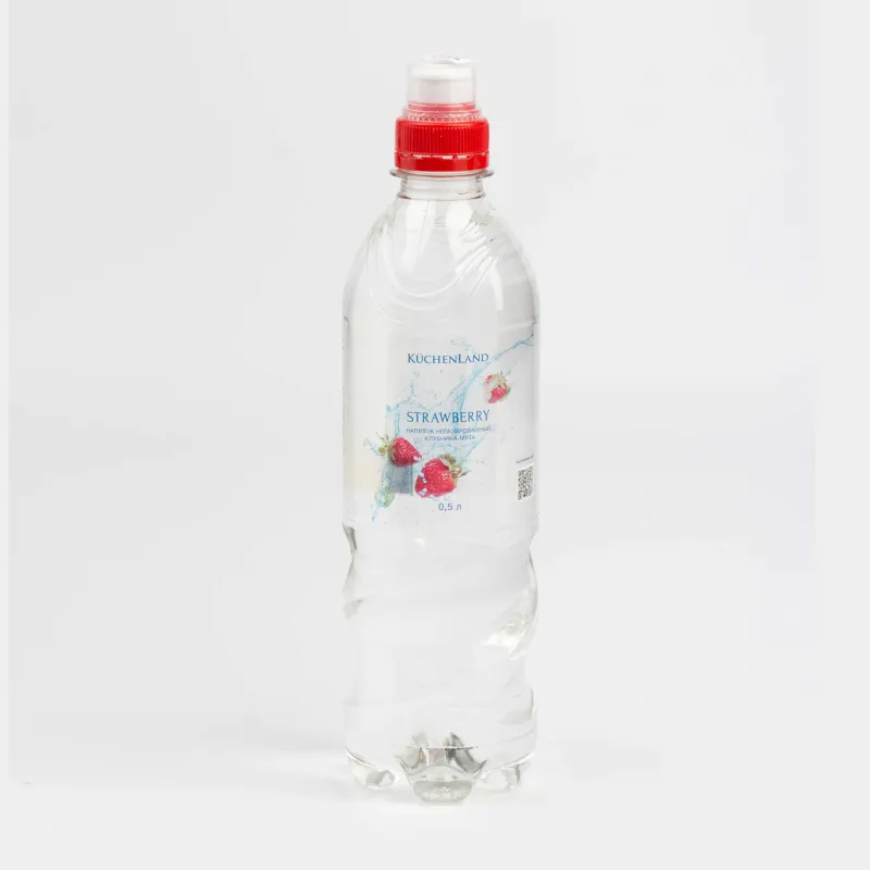 Вода, 500 мл, питьевая, негазированная, в бутылке, со вкусом клубники и мяты, Water berry