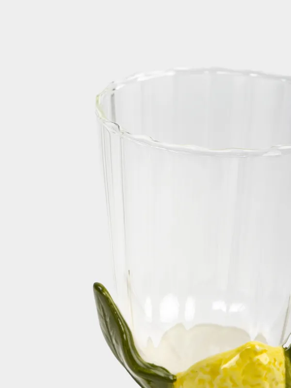 Бокал-кубок для вина, мл, стекло/керамика, Лимон, Sicily, image-3