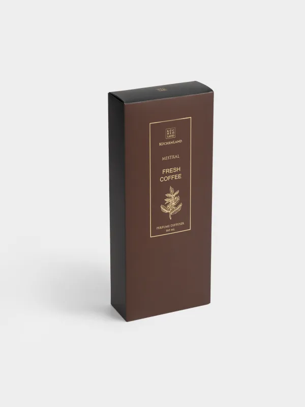 Ароматический диффузор, 160 мл, с кисточкой, Fresh Coffee, Mistral, image-4