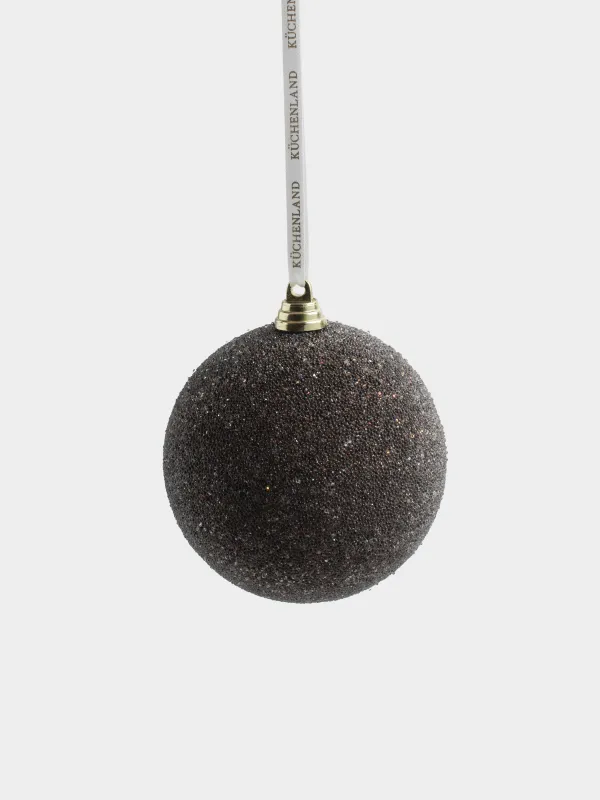 Игрушка елочная, 8 см, Шар с бисером, Bubbles ball, image-1