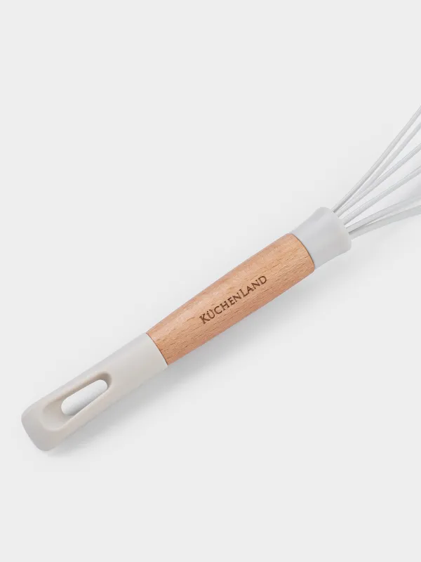 Венчик, 31 см, силикон/дерево, молочный, Somerset, image-3