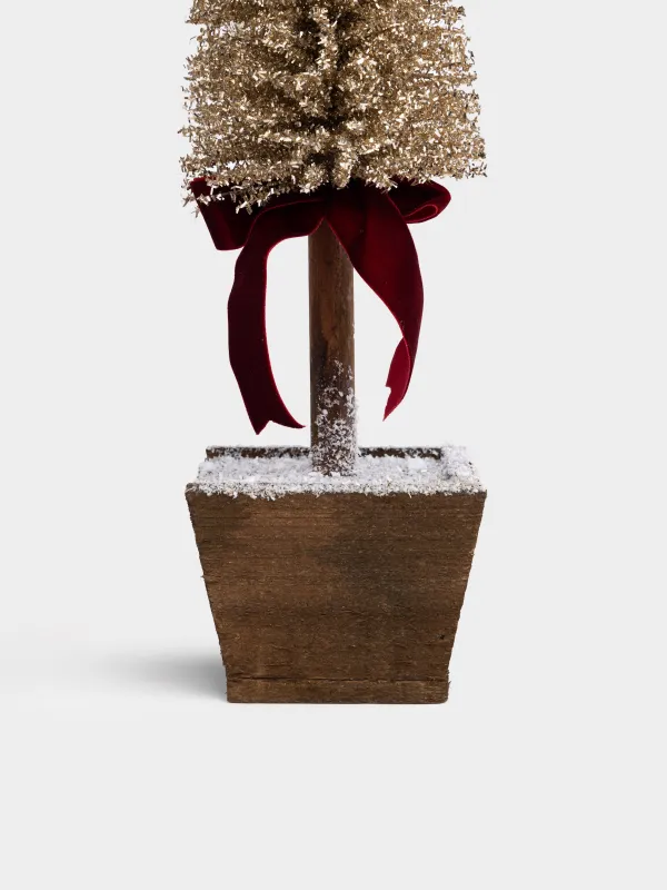Ель искусственная, 53 см, в горшке, Frosty sparks, image-1