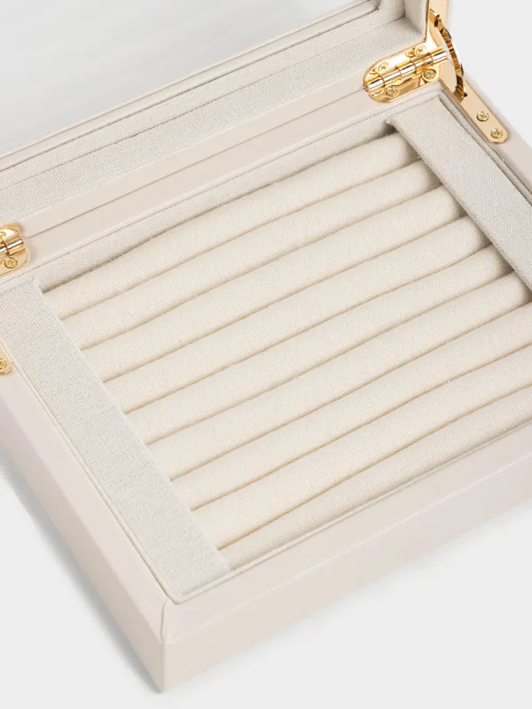 Шкатулка для украшений, 20х15 см, искусственная кожа/МДФ, бежевая, Premiere one, image-2