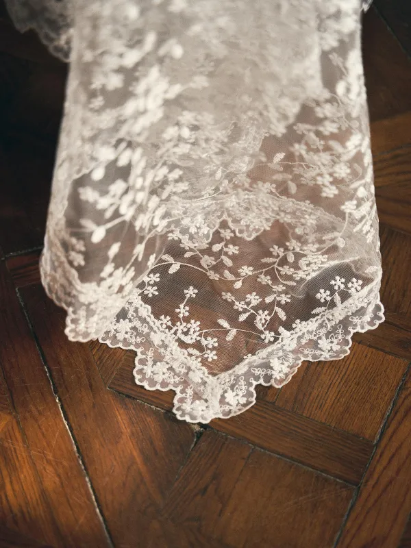 Скатерть, 170х250 см, с кружевом, Ажурные цветы, Lace flowers, image-9