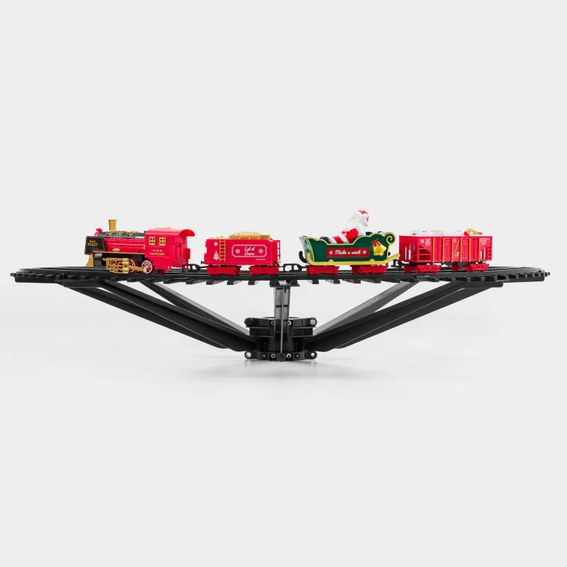 Железная дорога игрушечная, M, музыкальная, с подсветкой, подвесная, Поезд, Game rail, image-1