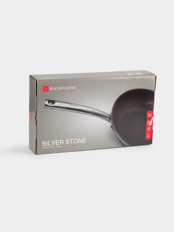 Сковорода, 24 см, с покрытием, сталь, Silver Stone, image-8