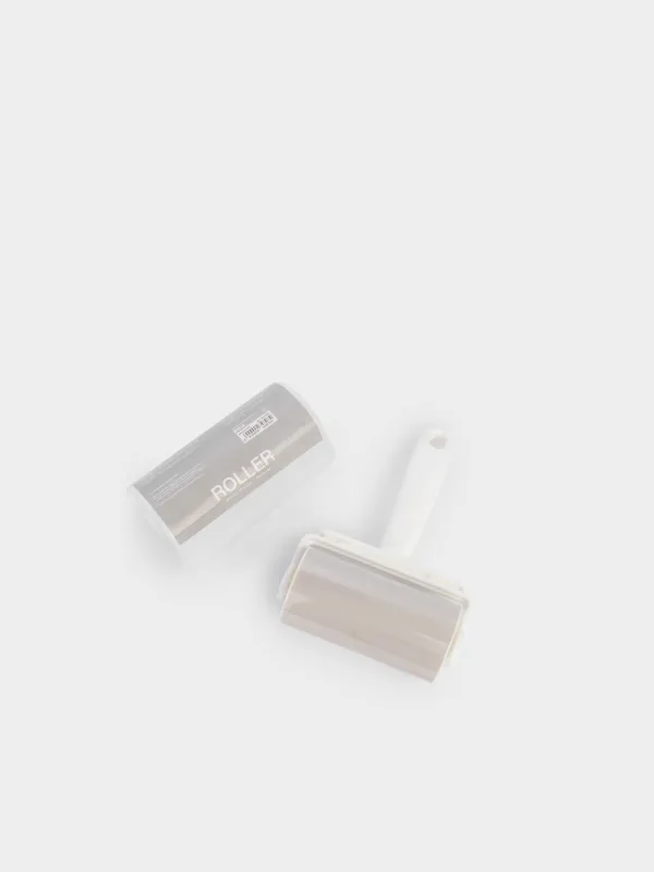 Ролик для чистки ткани, 18х12 см, многоразовый, с чехлом, серый, Roller, image-4