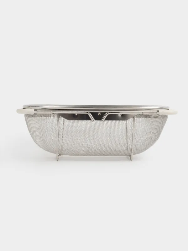 Дуршлаг, 27/40х18 см, на раковину, раздвижной, сталь/ПВХ, бежевый, Tammy, image-4