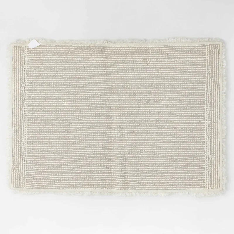 Коврик, 60x90 см, противоскользящий, полиэстер/хлопок, золотисто-бежевый, Spark, image-1