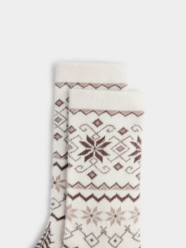 Носки из смесового трикотажа с добавлением шерсти, Fleece, image-3