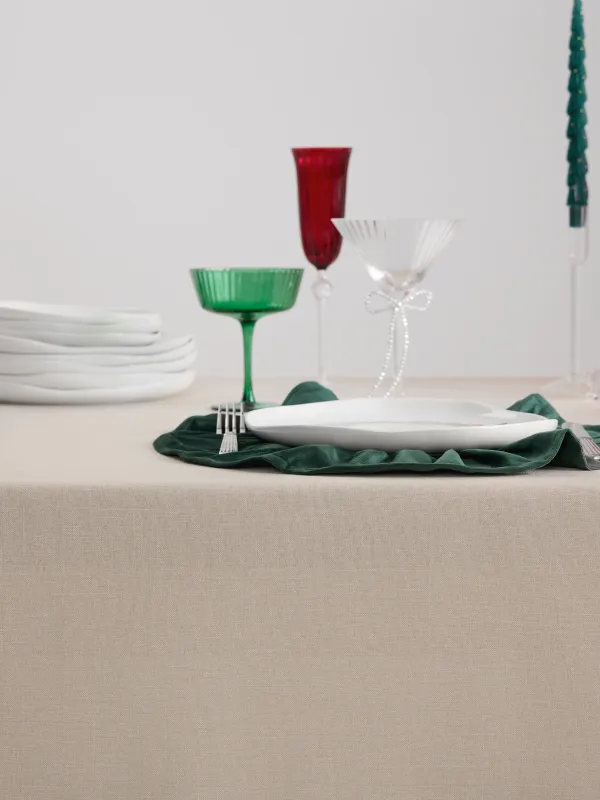 Скатерть, 160х160 см, полиэстер, песочная, Гранаты и апельсины, Christmas miracle, image-6