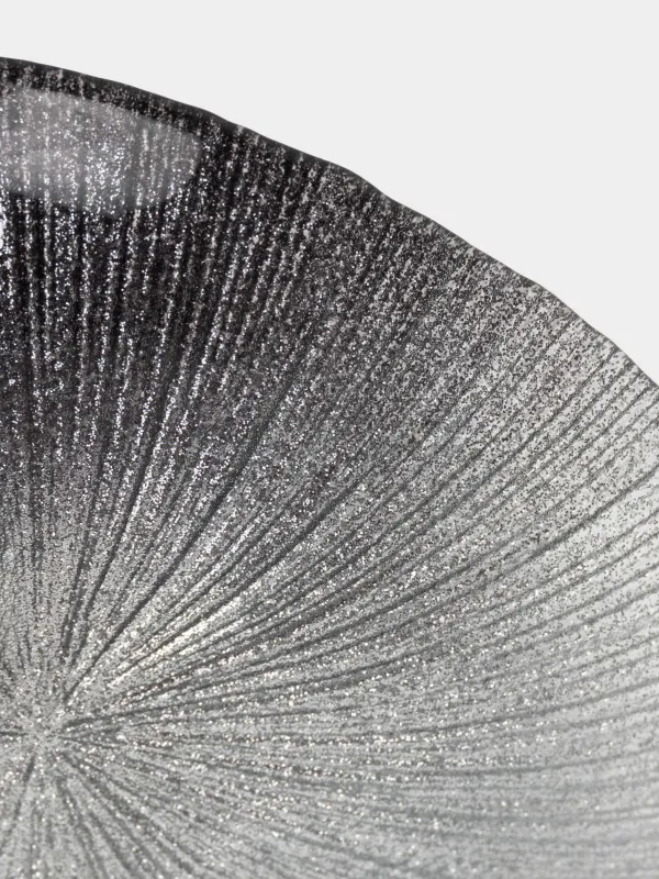 Тарелка десертная, 16 см, стекло, серебристо-серая, Angle, image-3