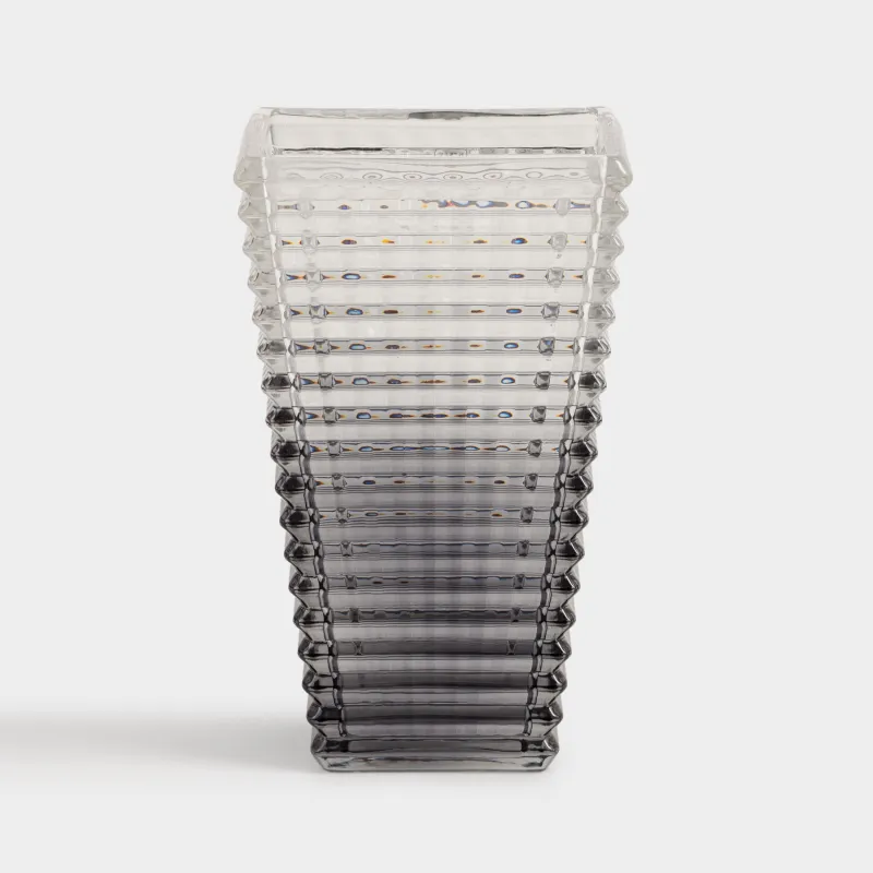 Ваза для цветов, 28 см, стекло Р, серый градиент, Mosaic color