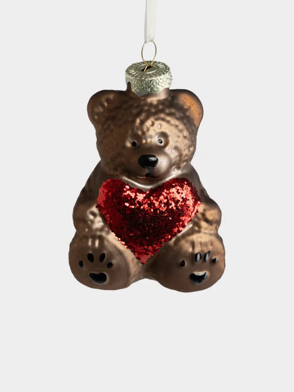 Игрушка елочная, 10 см, Мишка, Figure christmas, image-2