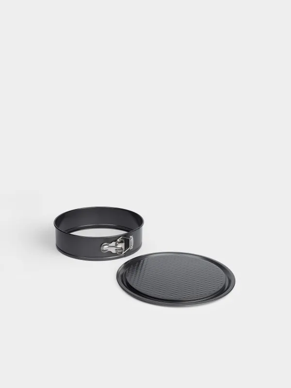 Форма для выпечки, 24 см, разъемная, с покрытием, сталь, черная, Resto clip, image-2
