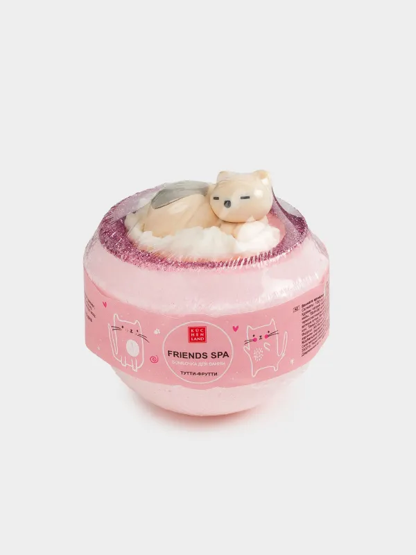 Бомбочка для ванны, 130 гр, с игрушкой, розовая, в ассортименте, Тутти-фрутти, Friends spa, image-3