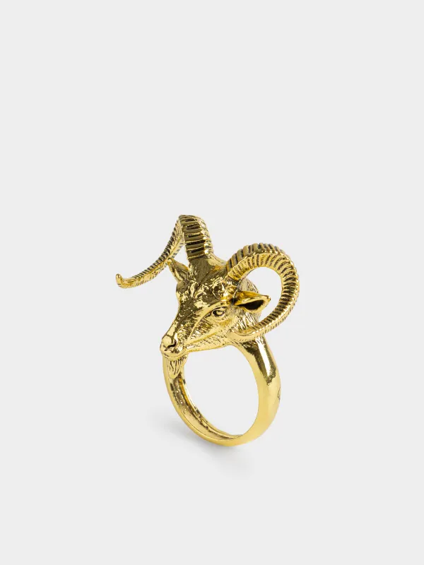 Кольцо для салфеток, 6 см, Козел, Goat gold, image-0