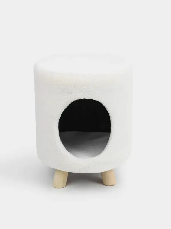 Пуфик-домик для животных, 33х40 см, на ножках, Boucle, image-0