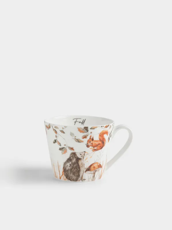 Кружка, 450 мл, Ежик и белка, Forest animals, image-0