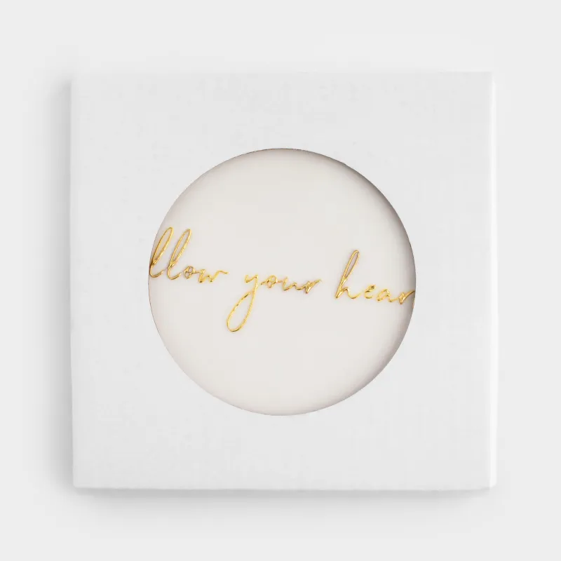 Подставка под кружку, 11x11 см, керамика/пробка, бежевая, Сердце, Scroll, image-3