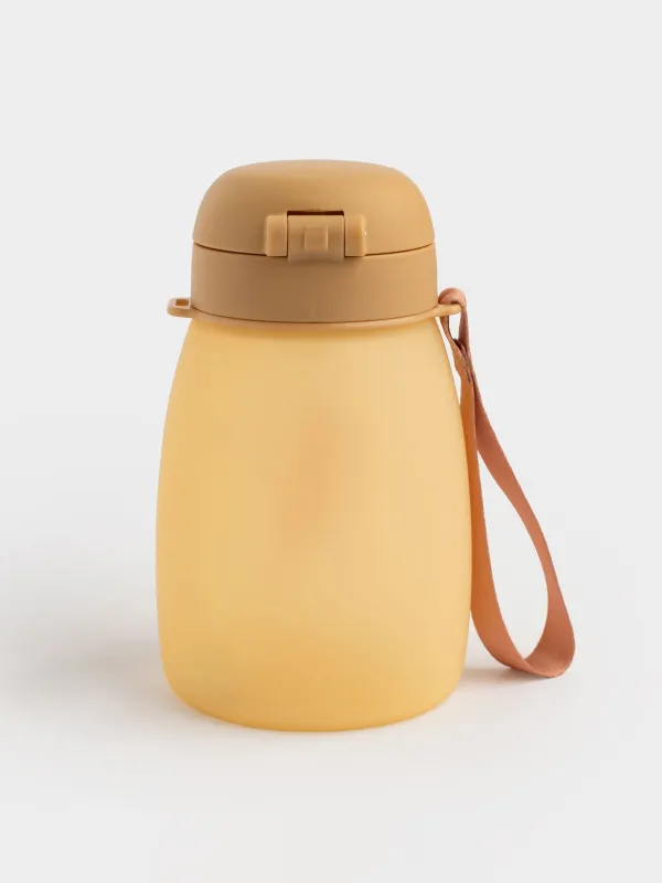 Бутылка-поильник, 460 мл, с ремешком, Тигр, Kiddy, image-4