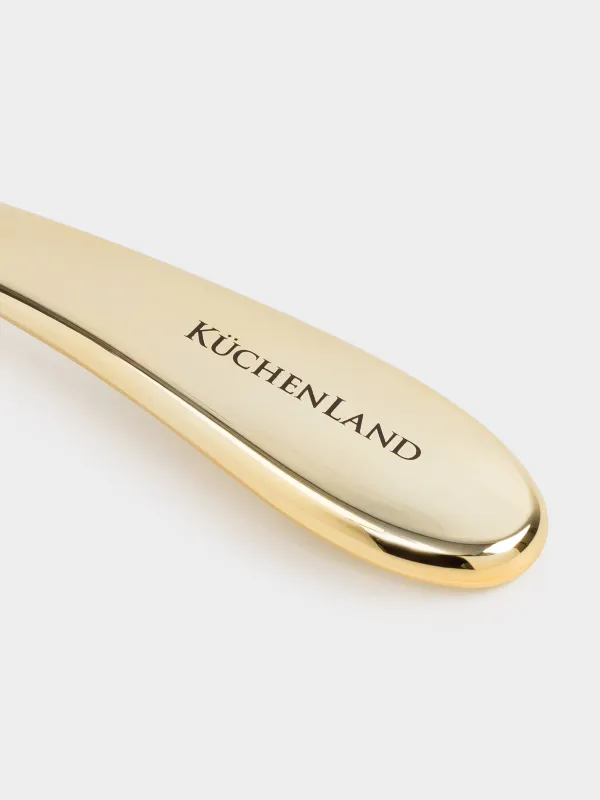 Расческа массажная для волос, 22 см, пластик, золотистая, Wave, image-3