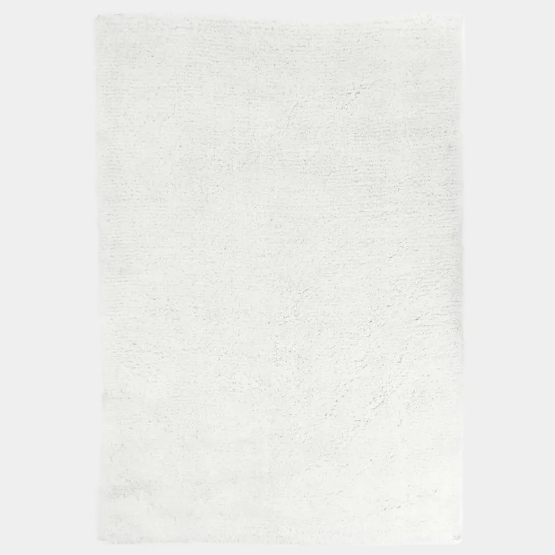 Ковер, 150х210 см, полиэстер/хлопок, молочный, Пушистый ворс, Monotone