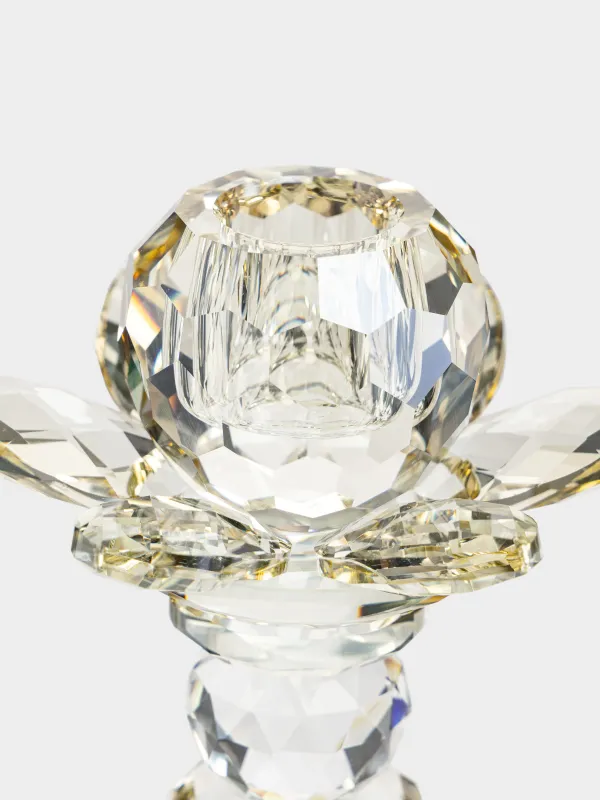 Подсвечник, 13 см, для тонкой свечи, Crystal flower, image-2