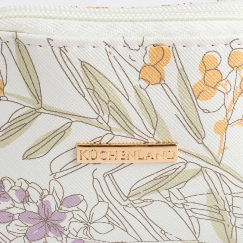 Косметичка, 15х9 см, полиуретан, белая, Мимоза, Isadora, image-4