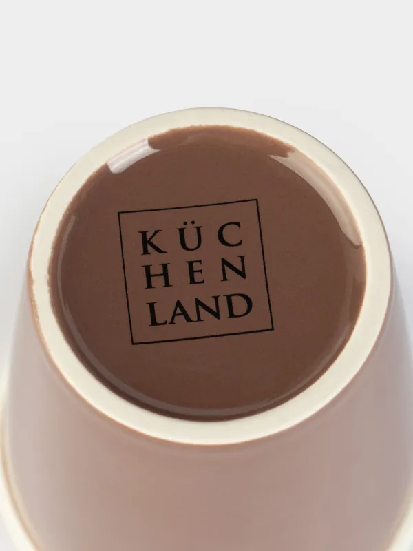 Стакан, 9 см, 320 мл, фарфор P, коричневый, Magic moments, image-3