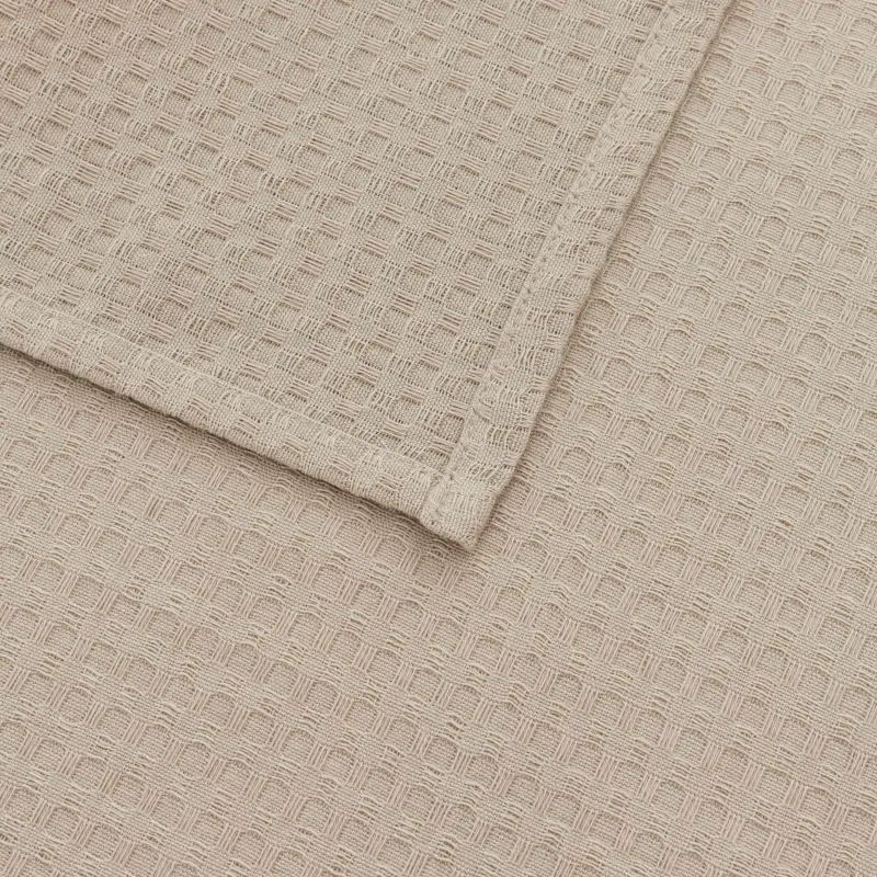 Полотенце кухонное, 40х60 см, 2 шт, с кружевом, хлопок, бежевое, Waffle, image-6