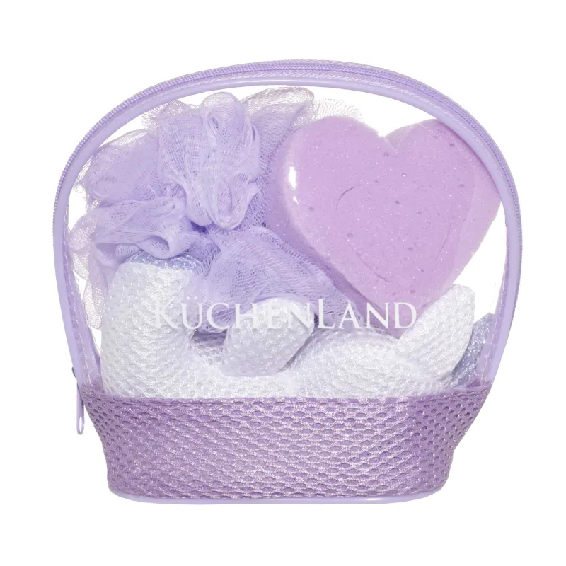 Набор для душа, 3 пр, детский, в косметичке, полиэстер, сиреневый, Единорог, Unicorn, image-3