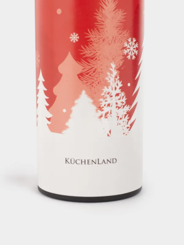 Термос, 500 мл, сталь/пластик, красный, Dear Santa, Joy, image-3