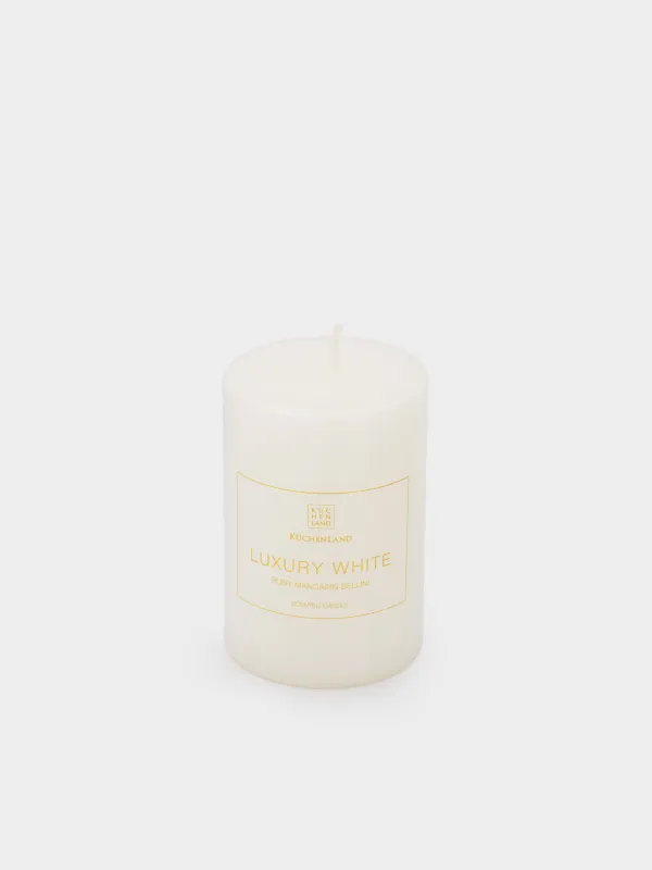 Свеча ароматическая, 10 см, цилиндрическая, Luxury white, image-2
