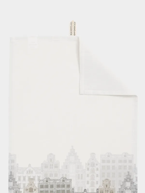 Полотенце кухонное, 40х60 см, хлопок, молочное, Дома, House built, image-1