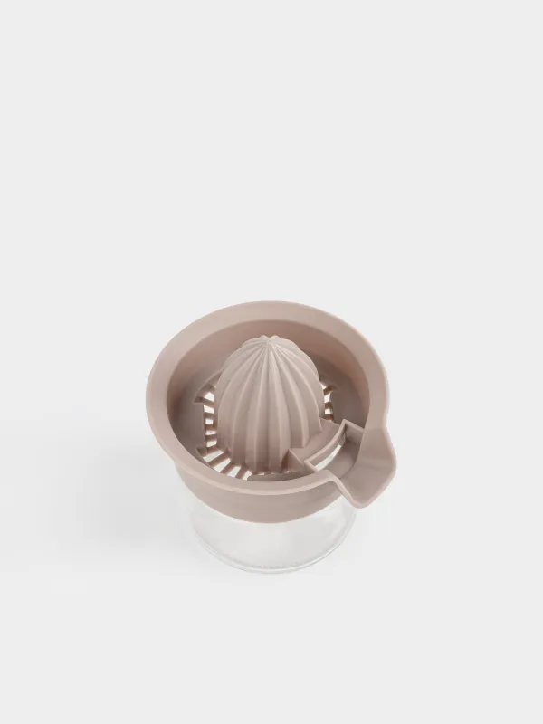 Соковыжималка для цитрусовых, 450 мл, с контейнером, пластик/стекло, серо-бежевая, Country, image-1