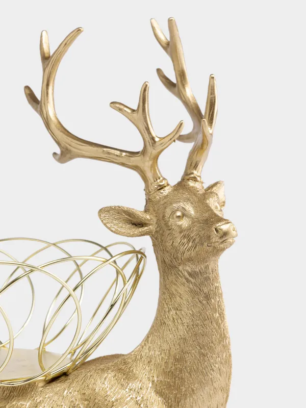Корзина для фруктов, 27x30 см, Олень, Deer gold, image-3