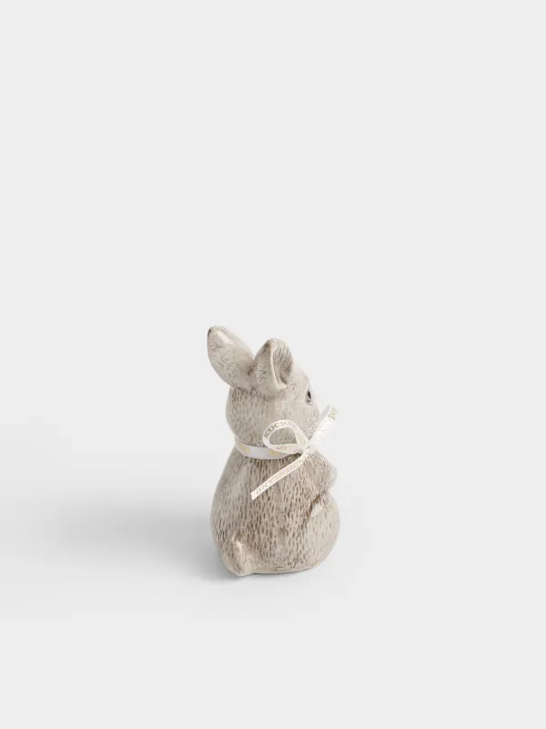 Емкость для соли или перца, 10 см, керамика D, коричневая, Кролик, Easter lace, image-2