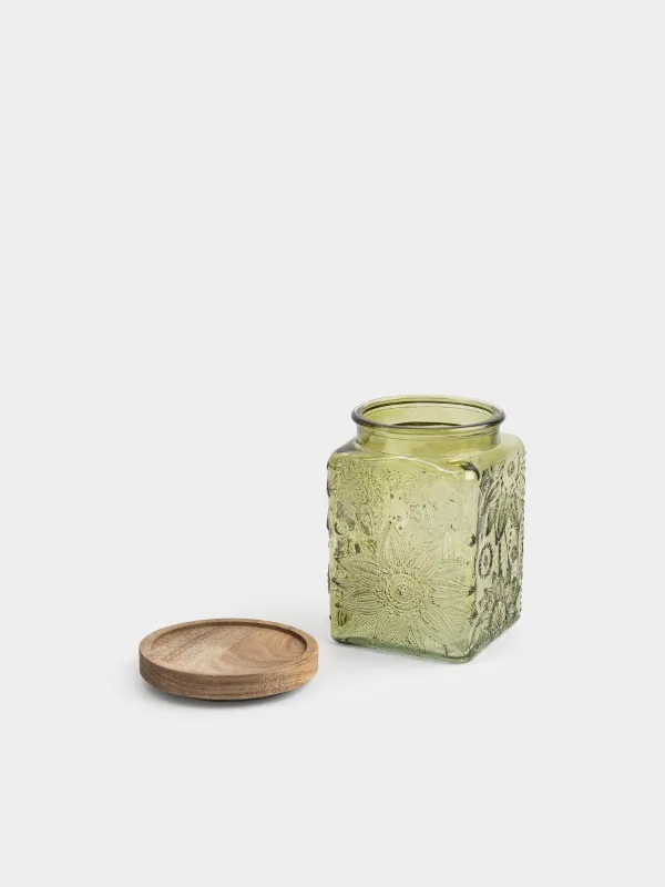 Банка для сыпучих продуктов, 750 мл, Bloome wood, image-3