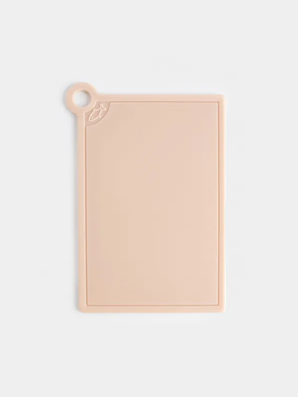 Доска разделочная, 35х32 см, 4 шт, в подставке, пластик, бежевый микс, Galori, image-4