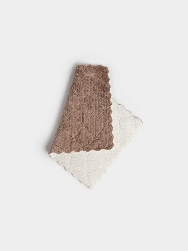 Тряпка для кухни, 26х17 см, 2 шт, Ворс с узорами, Beige clean, image-1
