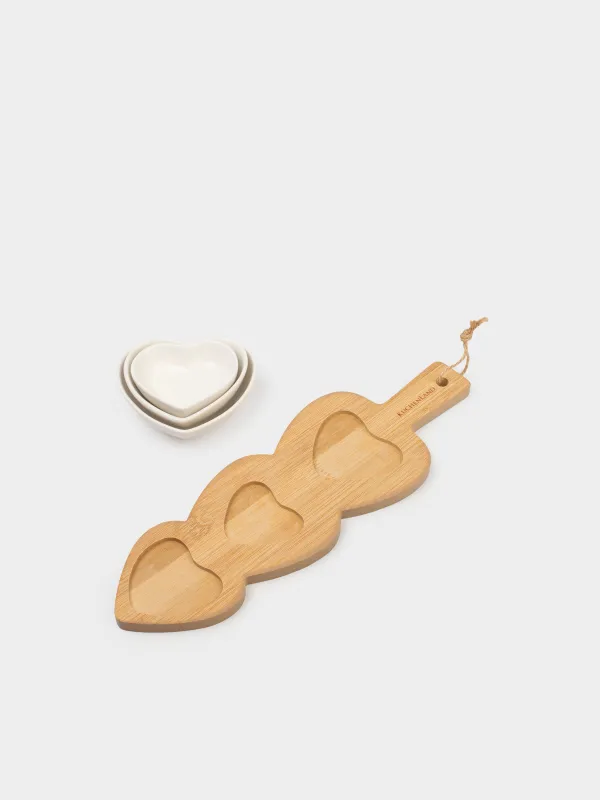 Набор для закусок, на подставке, Сердца, Heart, image-4