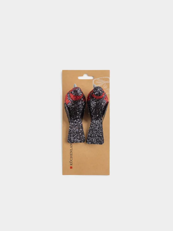 Украшение декоративное, 10 см, 2 шт, на клипсе, Птица, Birds NY, image-4