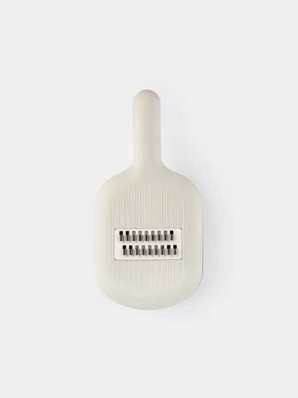 Терка, 29х14 см, 4 насадки, с контейнером, с ручкой, пластик/сталь, серая, Matto, image-5