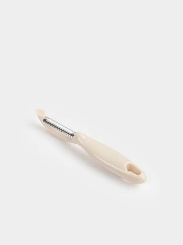 Овощечистка, 17 см, сталь/пластик, серо-молочная, Regular, image-2