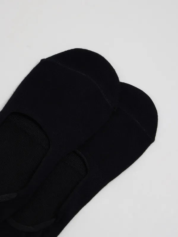 Носки-следки женские, черные, Basic, image-1